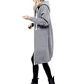 Pikkukuva 3 / 5: Naisten vetoketjullinen pitkä fleece-huppari pluskoko Army Green Army Green 3XL