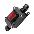 Miniatyrbillede 1 af 5: IP67 Vandtæt Inline Switch 12V DC 20A Høj Strøm Vandtæt Switch As shown