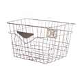 Miniatyrbilde 1 av 5: Sykkelkurv Front Styrekurv Rustfritt Stål Bære Kjæledyr Robust Diverse Bære Oppbevaringsbeholder for Sykling Fotturer Style A