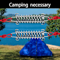Miniatyrbilde 5 av 5: Fjærstykker for stramming, fjærer for solseil, spiralfjærer for solseil, strammere for markisetau. Et must for campingturer