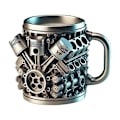 Miniatyrbillede 1 af 5: V8 Motorer Rustfri Stål Kop, Personlig V Rustfri Stål Kaffekrus V6