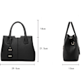 Miniatyrbillede 2 af 4: Håndtasker - Dame Top Handle Cross Body Håndtaske Mellem-Størrelse Håndtaske Holdbar Læder Tote Taske