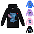 Pikkukuva 2 / 3: Pojat Tytöt Lilo ja Stitch Ohana Huppari Pusero Lasten Yläosa musta black 150cm