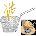 Miniatyrbilde 2 av 5: 8 stk. Friteringskurv, Friteringskurver i rustfritt stål, Mini matvisningskurv for fritering av pommes frites, kyllingfingre, løkringer, reker
