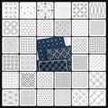 [KK] 9/32 stk Sashiko broderiskabelon DIY Geometrisk patchwork Ste【jl】 32Pcs