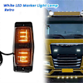 Pikkukuva 2 / 5: Savunvärinen etusäleikön LED-merkkivalo Man-kuorma-autoon, etuosan kaksoispolttimon merkkivalo Black Smoked Shell