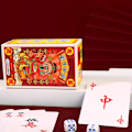 Miniatyrbillede 5 af 5: Bærbar Mahjong Papirkort Legetøj Interessant puslespil brætspil til familiemøder 2 Sets