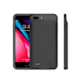 Miniatyrbilde 4 av 5: 8000mAh Ekstra Batterilader Deksel med TPU Ramme for iPhone 8 Plus/7 Plus/6s Plus/6 Plus - Svart