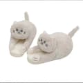 [KK] Blå katt varma vintertofflor Unisex vintervärmande tofflor för sovrum vardagsrum Creamy-white