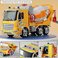 Pikkukuva 5 / 5: Lasten Suuri Sekoitin Inertia Leluauto Dumpperi Betoni Rakennusajoneuvo Sementtisäiliö Simulaatio Automalli Sanitation Truck
