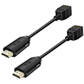 Miniatyrbillede 4 af 5: HDMI-kompatibelt Ethernet-kabel HDMI-Rj45 TX RX Hun Han Forlænger Integreret
