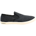 Miniatyrbillede 1 af 5: Seavees Baja Standard Slip-On Sort Canvas Herre Plimsolls BAJA SLIP ON STD_BLACK LINEN Black UK 7 EU 41 US 8
