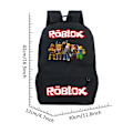Pikkukuva 3 / 5: Roblox Peli Lasten Reppu Koululaukku Opiskelijan Olkalaukku Kannettavan Tietokoneen Laukku Matkareppu C C 30*12*42cm