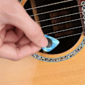 Miniatyrbild 3 av 5: 60-pack Gitarrplektrum Halkfria Grepp Självhäftande Gitarrplektrumgrepp för Gitarrbas Ukulele Mandolin black