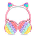 Miniatyrbild 1 av 5: Bluetooth On-ear-hörlurar med popbubblor, silikon pop fidget