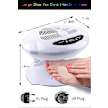 Miniatyrbild 5 av 5: Luftnageltork, 400W Luftnagelfläkt Tork för Nagellack Intelligent Automatisk Sensor Varm & Kall Luft Nagellack Torkfläkt Manikyrverktyg EU Plug
