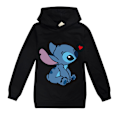 Pikkukuva 1 / 3: Pojat Tytöt Lilo ja Stitch Ohana Huppari Pusero Lasten Yläosa musta black 150cm