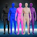 Miniatyrbild 3 av 5: Helkroppsdräkt Unisex Spandex Stretch Vuxen Kostym Zentai Osynlig Man Kroppsdräkt Hk Purple 150CM