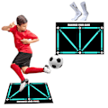 Miniatyrbillede 2 af 5: Fodbold Træningsmåtte Foldbar Holdbar Dribbling Kontrol Fodbold Dørmatte Anti-Skridsikker Måtte Ekstra Tilbehør Sets