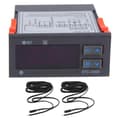 ETC-3000 Temperaturregulator Kylskåpstermostat Regulator Black