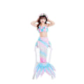 Miniatyrbild 2 av 5: Sjöjungfrustjärt Baddräkt med Monofena Flickor Pojkar Badkläder Bikini Set WHBYV Bkue 120CM