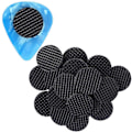 Miniatyrbild 4 av 5: 60-pack Gitarrplektrum Halkfria Grepp Självhäftande Gitarrplektrumgrepp för Gitarrbas Ukulele Mandolin black