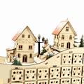 Miniatyrbild 2 av 4: Träjulkalender i trä, LED-låda nedräkning till jul, julkalender, juldekorationer