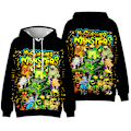 Miniatyrbilde 1 av 3: Gutt/Jente 3D hettegenser Høst/Vinter My Singing Monsters Genser E E 140cm