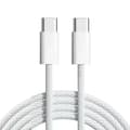 [KK] 2 meter Charger Compatible with Samsung - Compatible with iPhone 17 Pro Max - Fast Charger - USB-C Charger - Cable White