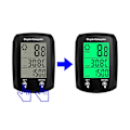 Miniatyrbillede 2 af 5: Kablet Cykelcomputer 19 Funktioner Touch Cykel Speedometer Odometer Vandtæt Cykelcomputer med Baggrundsbelysning Black
