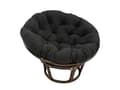 80 cm pyöreä munatuolin pehmuste keinutuolin pehmuste Papasan-pehmuste - Musta