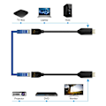 Miniatyrbillede 2 af 5: HDMI-kompatibelt Ethernet-kabel HDMI-Rj45 TX RX Hun Han Forlænger Integreret