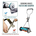 Miniatyrbilde 3 av 5: Bladslipersett for gressklippere, gjør sløve blader skarpere raskt, universelle bladslipere for gressklippere, 50 % rabatt Black