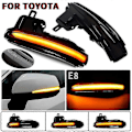 Miniatyrbilde 2 av 5: Dynamisk blinklys for Toyota Rav4 Xa50 2019 2020 2021 sidespeilmarkørlys sekvensiell indikatorlampe Crystal