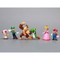 Miniatyrbild 2 av 5: 6-delars Super Mario skrivbordsdekoration docka söt leksaksdocka present serie