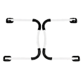 Miniatyrbillede 1 af 2: 2 stk. Foldbare Sengbordben - Stive Seng Computerbordben Bordstativer