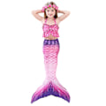 Miniatyrbillede 1 af 5: 2-13 År 3 stk. Pige Mermaid Halefin Badetøj Ferie Hawaii Sommer Badetøj Strand Badetøj C C 8-9 Years
