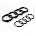 Miniatyrbild 1 av 3: Audi ljus svart front och bak emblem ringar A1 A3 A4 A5 273MM 1