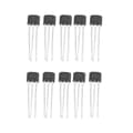 10PCS 49E Hallelement OH49E Spänningsregulator Hall-effektsensor Linjär omkopplare Black