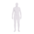 Miniatyrbild 1 av 5: Helkroppsdräkt Unisex Spandex Stretch Vuxen Kostym Zentai Osynlig Man Kroppsdräkt Hk White 140CM