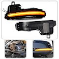 Miniatyrbilde 4 av 5: Dynamisk blinklys for Toyota Rav4 Xa50 2019 2020 2021 sidespeilmarkørlys sekvensiell indikatorlampe Crystal