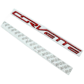Pikkukuva 5 / 5: Auton 3D-metallitarrat Chevrolet Corvette C3 C4 C5 C6 C7 C8 -malleille, auton takaluukun kirjaintunnus, tyylitarrat, lisävarusteet Black