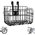 Miniatyrbillede 1 af 5: Cykelkurv, foldbar cykelkurv, forreste cykelkurv, foldbare cykelkurve lavet af stål, montering på det forreste styr