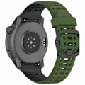 Miniatyrbillede 1 af 5: Til Coros Pace 2/ Apex 2/ Apex 42mm Silikone Urrem Dual Farve 20mm Urrem Army Green Black