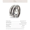 Miniatyrbild 5 av 5: BIFANXI orm klocka, dammode armbandsklocka, kreativ kvartsklocka silver, grön urtavla