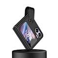 Miniatyrbillede 1 af 4: Læder telefoncover med håndrem til OPPO Find N2 Flip Black
