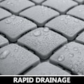 Miniatyrbillede 3 af 4: Brusematte Kvadratisk Antislip Badematte DIY Klip Sikkerhedsmatte til badeværelse