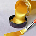 Miniatyrbilde 2 av 5: Vanntett 100ml Metallisk Akrylmaling - Gullfarge for Statuefarging Gold