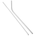 Pikkukuva 5 / 5: 100 kpl Metallipillejä Voidaan Käyttää Uudelleen 304 Ruostumatonta Terästä Juomavesiputket 215 Mm x 6 Mm Kaarevat Pillit Ja 50 Suoraa Pilliä silver