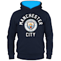 Miniatyrbild 1 av 4: Manchester City Boys Hoodie Fleece Graphic Kids OFFICIELL Fotbollspresent 150cm